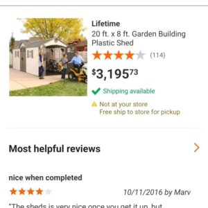 Out Door Sheds – Model 60075 Outdoor Storage Shed with Free U.S. Shipping