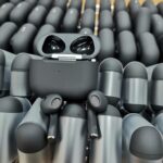 Black AirPods 3 pallets with MagSafe charging cases